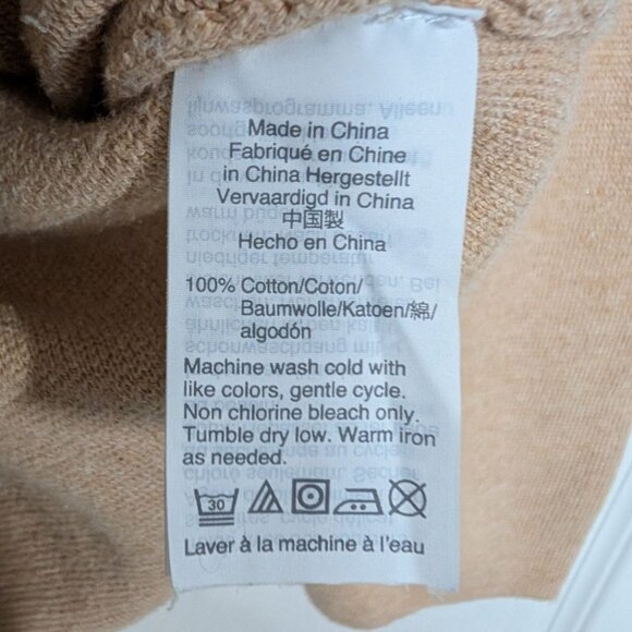 J Crew Mercantile Sweater Blazer Womens Size Small Tan Camel Notch Collar G9309 - Picture 5 of 9